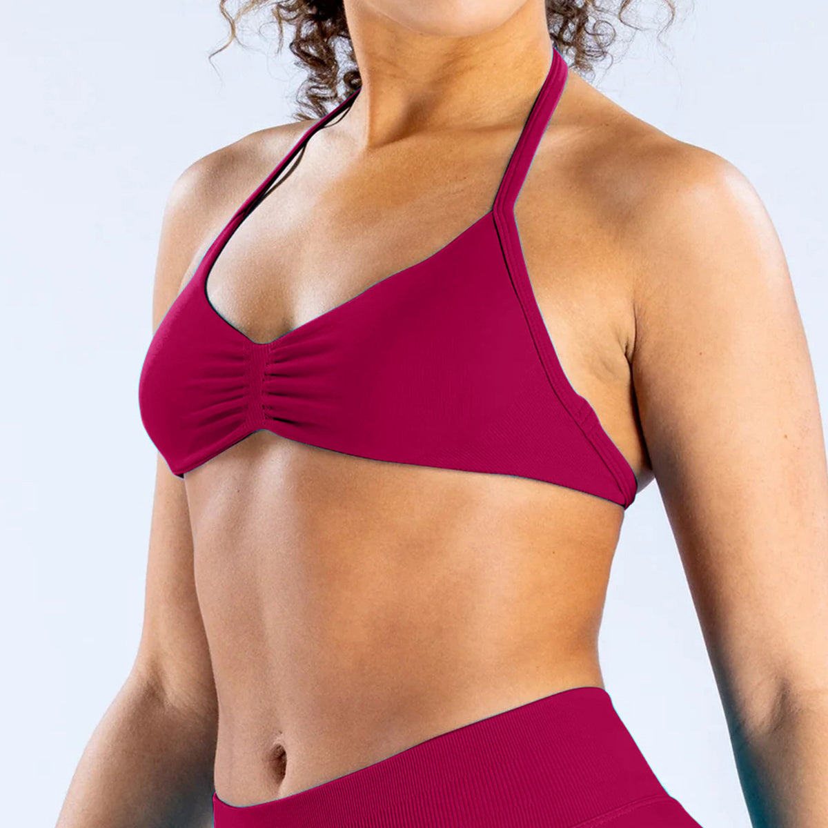 Ruched Seamless Sports Bra