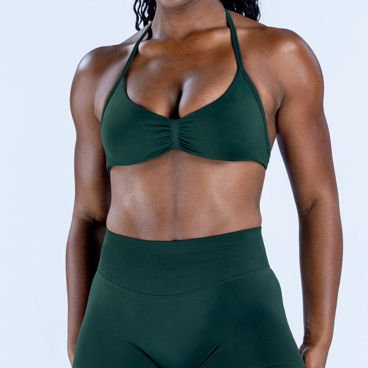 Ruched Seamless Sports Bra
