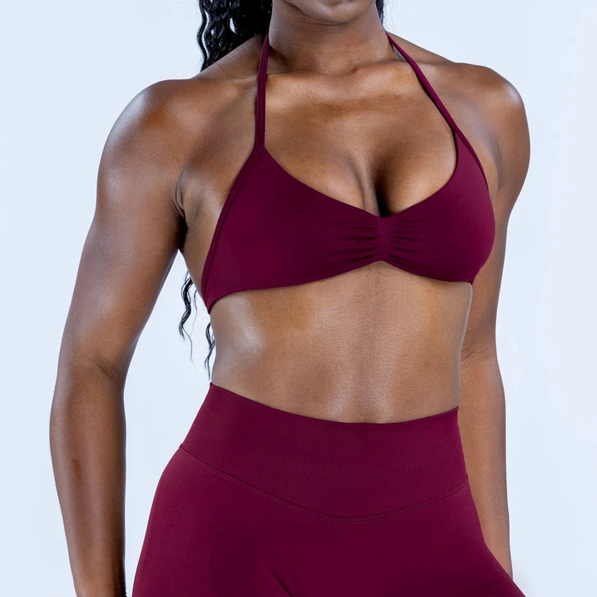 Ruched Seamless Sports Bra