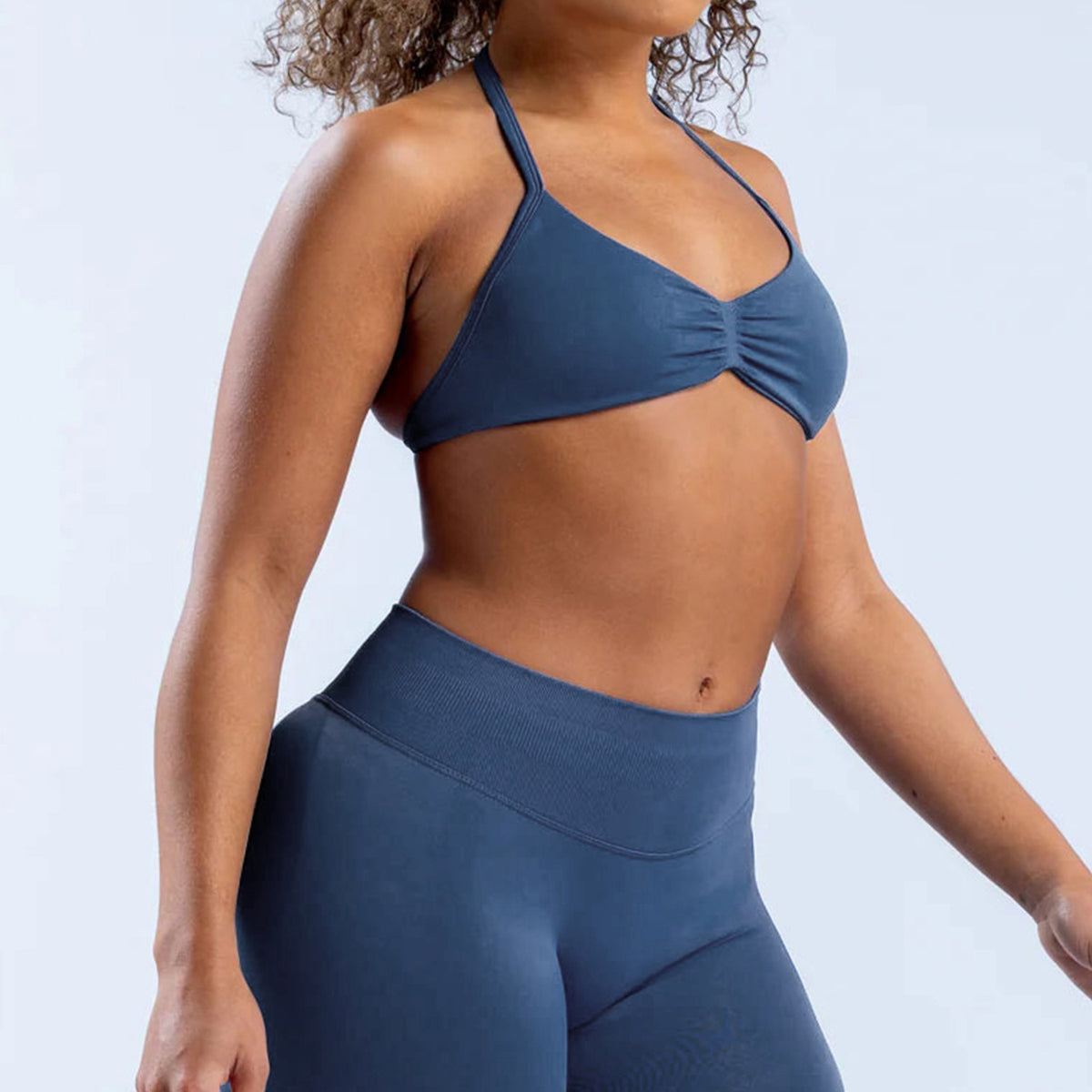 Ruched Seamless Sports Bra