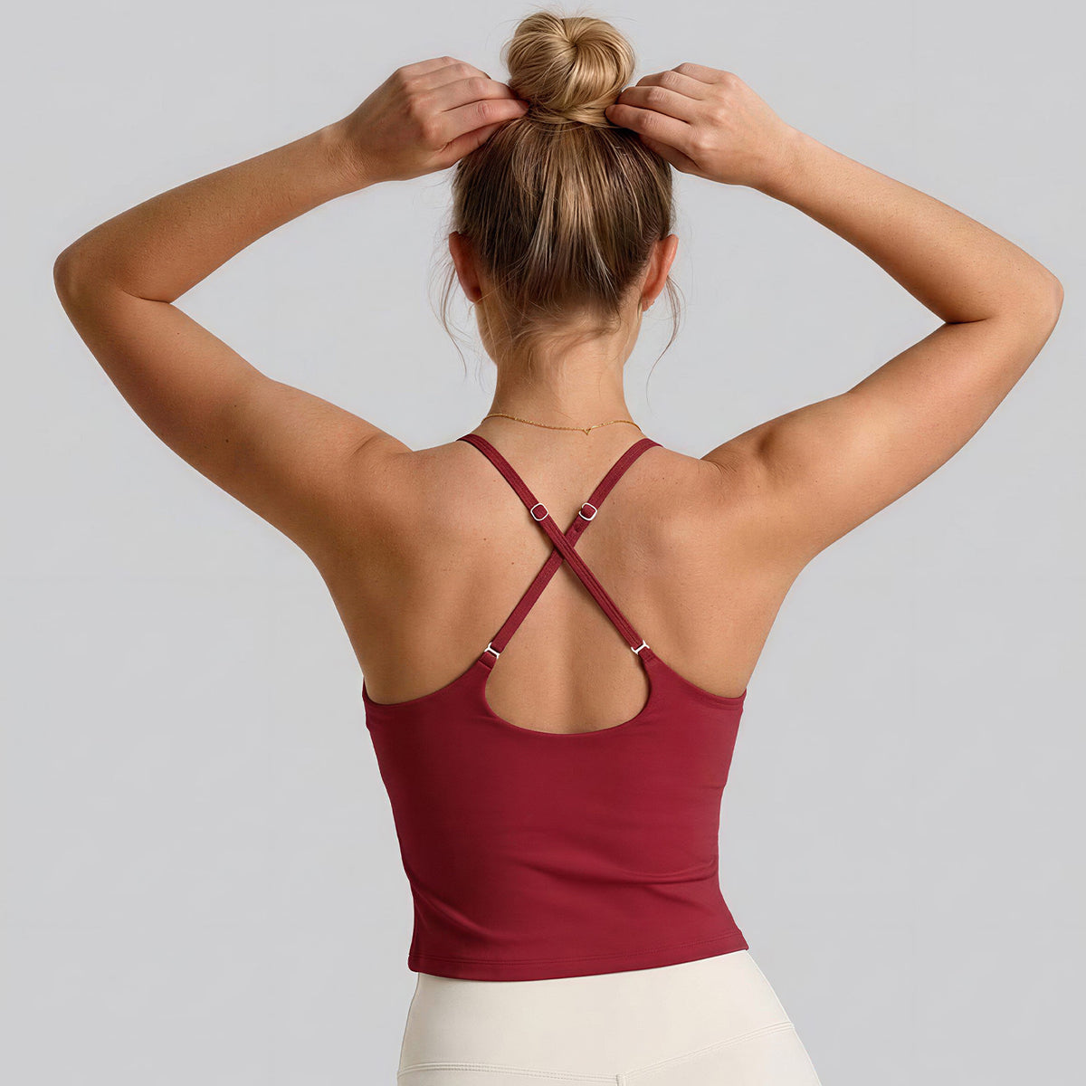 Cross Back Adjustable Crop Top