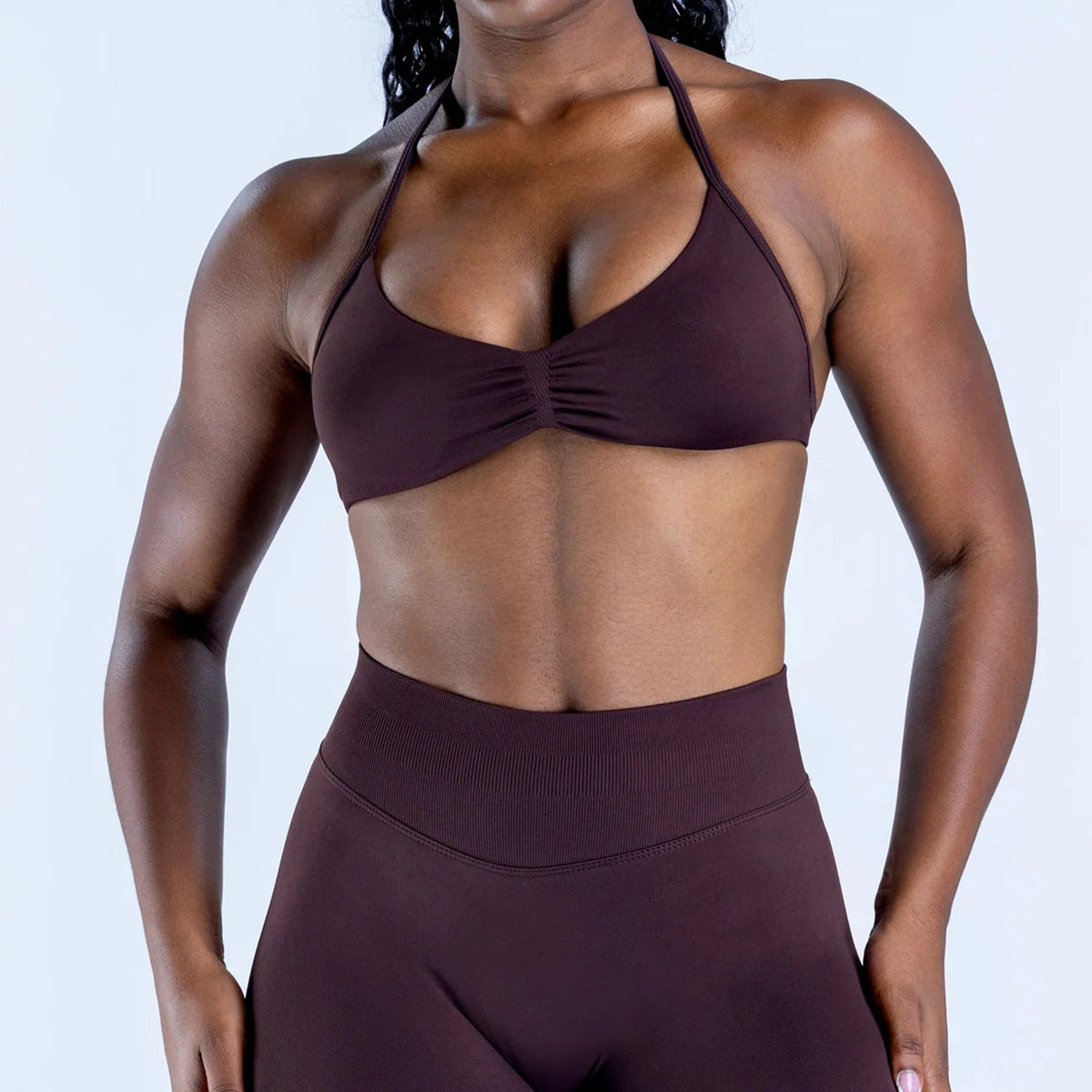 Ruched Seamless Sports Bra