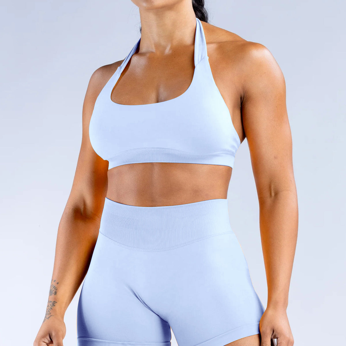 Halter Seamless Sports Bra