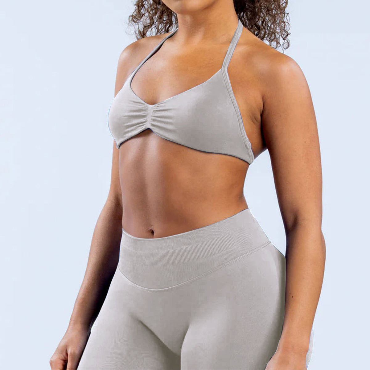 Ruched Seamless Sports Bra