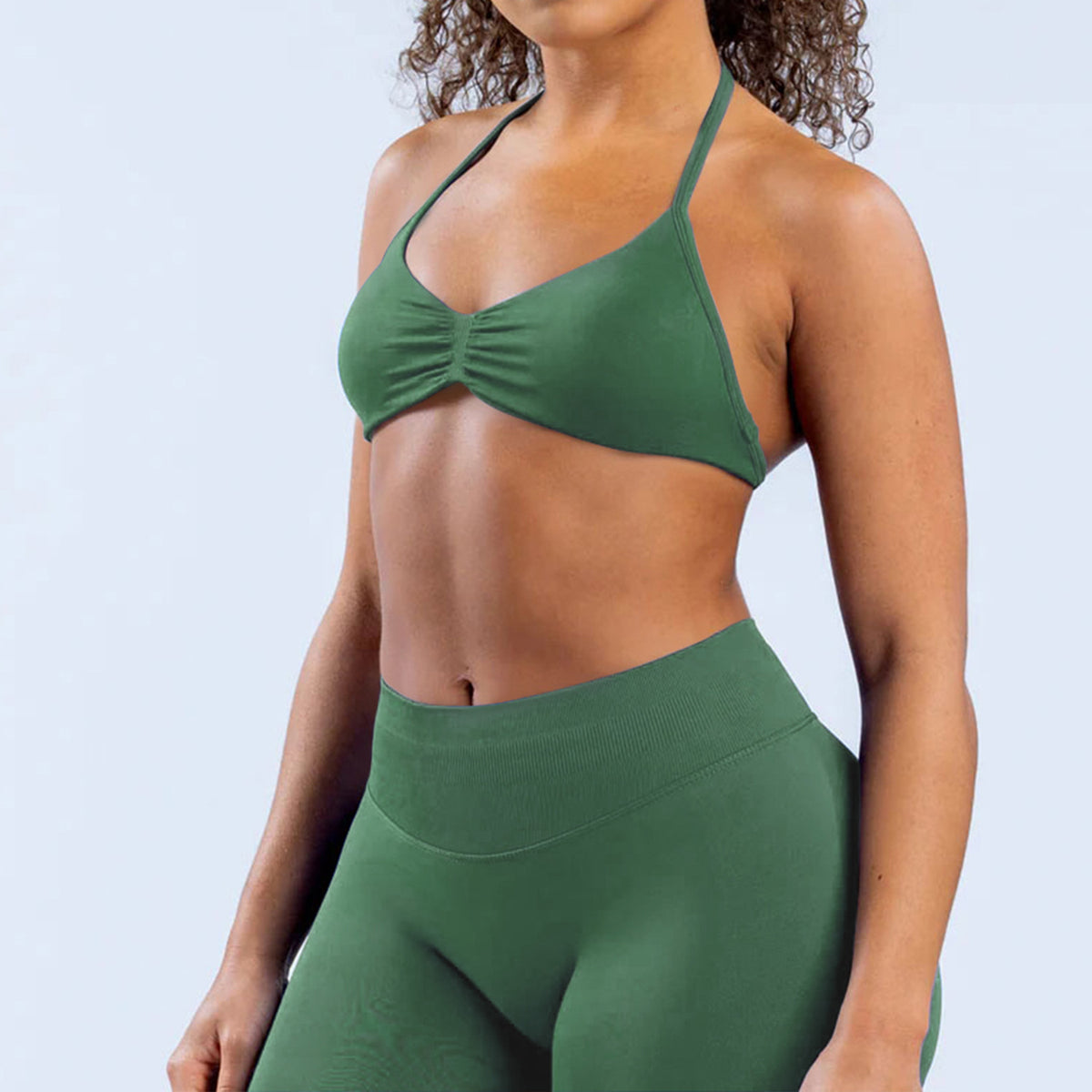 Ruched Seamless Sports Bra