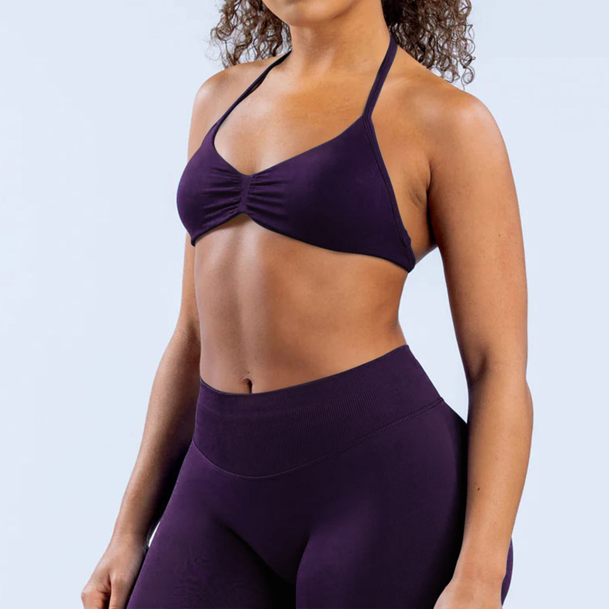 Ruched Seamless Sports Bra
